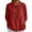 *1-Red, variant on VBVC Women's Lapel Denim-Look Tops,Ladies 3/4 Sleeve Shirt,Summer Business Blouse For Women,Purple,S-2XL