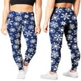 thumbnail image 2 of Satina Christmas Leggings For Women Color: Red Plaid Size: ONE SIZE, 2 of 4