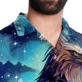 thumbnail image 5 of Starry bird Men's Short Sleeve Button Down Beach Shirts, Casual Printed Summer Unisex Tops, 5 of 6