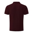 thumbnail image 6 of Men's Solid Short Sleeve Turn-Down Collar Ice Silk Casual Business T-Shirt, 6 of 6