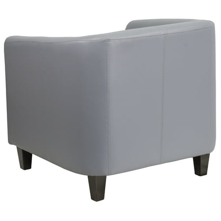 Flash Furniture - LeatherSoft Lounge Chair with Sloping Arms - Gray