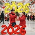 thumbnail image 6 of Aluminum Foil 2026 Number Balloons for New Year's and Other Celebrations, Eye - Catching and Easy to Install, 6 of 9