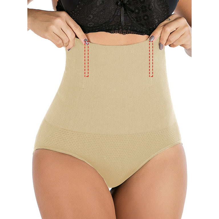 Cotonie Women's Tummy Control Underwear Shaping Hip Lift Lace Panties Plus  Size High Waist Underwear Abdomen Shaping Hip Girdle Panty Big Sale M