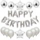 thumbnail image 5 of 25 unids/set de globos de feliz cumpleaños, guirnalda de globos con letras de aluminio, banderines, pancartas, decoración de fiesta de cumpleaños para niños, Babay, 5 of 5