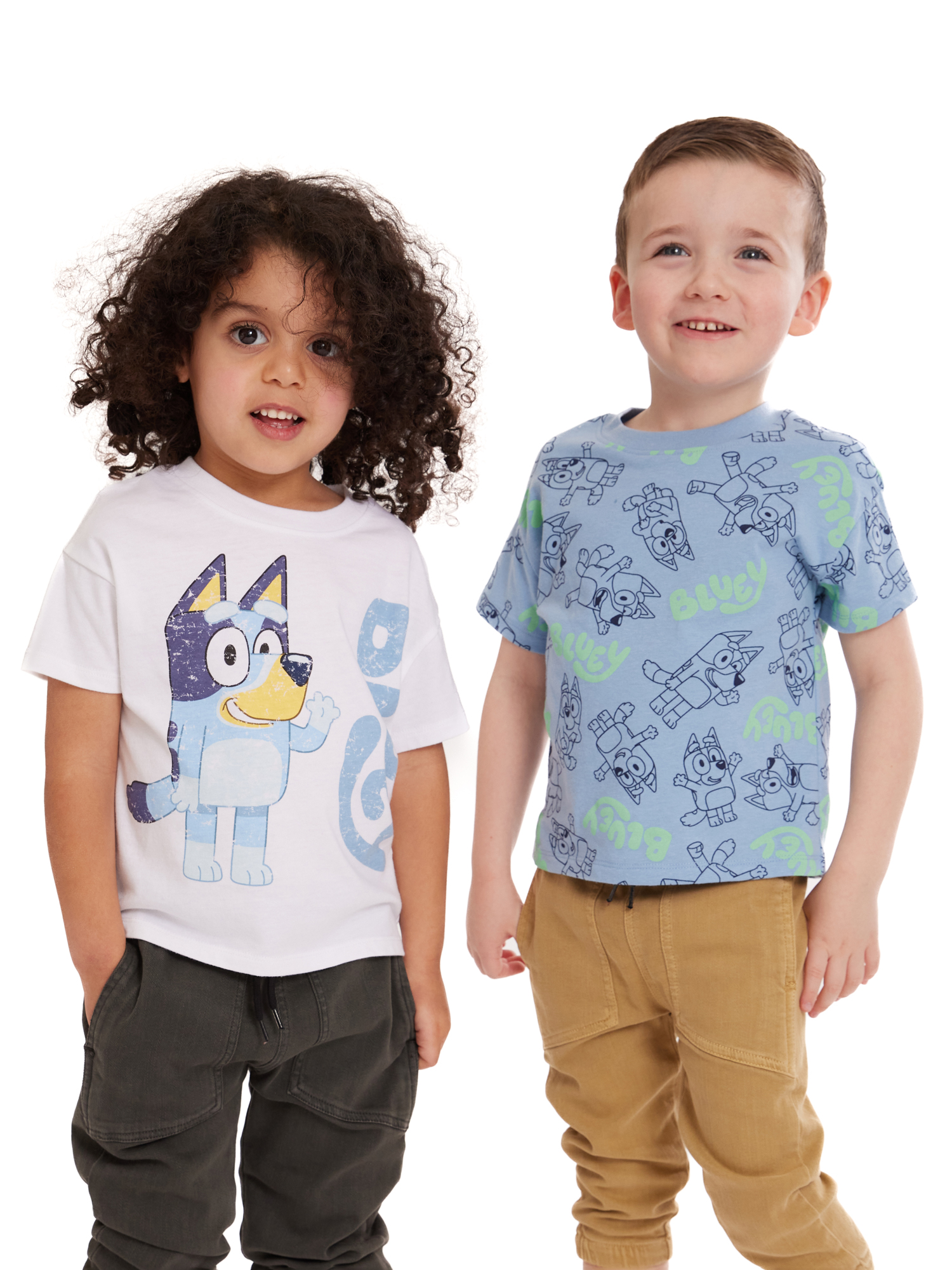 Bluey Toddler Boy Graphic Tees, 2-Pack, Sizes 2T-5T - image 2 of 7
