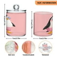 thumbnail image 3 of Hand Painted Cute Penguins Translucent Plastic Cans Storage Canisters with Lid Set of 4, 3 of 7