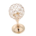 thumbnail image 3 of GROWTH TANK Crystal Candle Holder Tea Light Candlestick Candelabrum Centerpiece golden S, 3 of 9