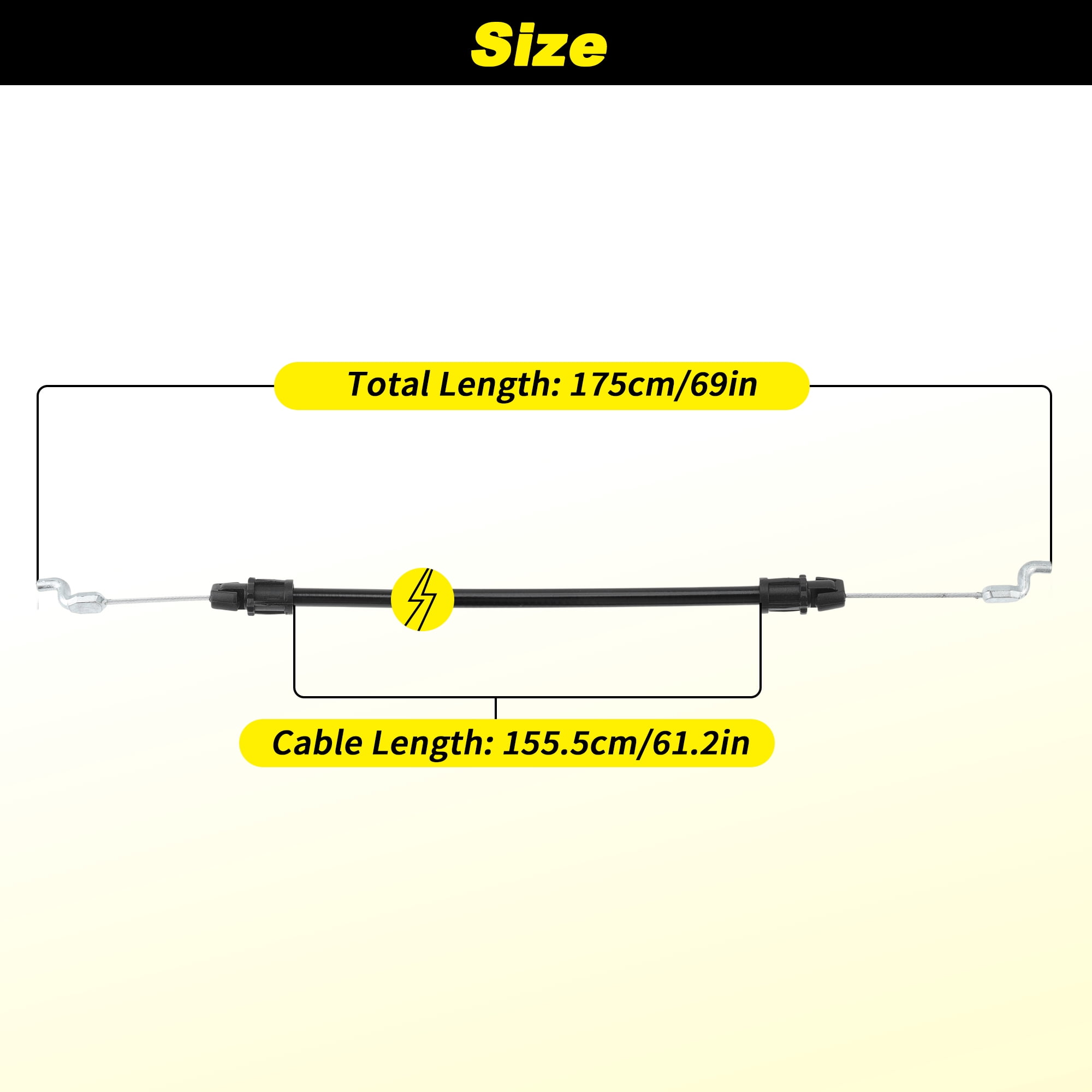Unique Bargains Throttle Control Cable for Cub Cadet Push Mower Models