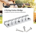 thumbnail image 4 of Puente de guitarra eléctrica ANGGREK Sillín de 6 cuerdas Afinación precisa Fácil instalación con tornillos, 4 of 8