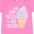 thumbnail image 4 of Inktastic All You Need is Ice Cream with Ice Cream Cone Boys or Girls Baby Bodysuit, 4 of 5