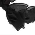 thumbnail image 2 of Lot de 2 bandeaux à nœud en maille noire, tendance et confortables, pour femmes, accessoires pour cheveux, 2 of 4