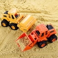thumbnail image 3 of HEJULIK 4Pcs Construction Toys for 3 Years Old Boys Girls Kids, Friction Powered Construction Truck Toys Vehicles Sand Toys Trucks Excavator, Bulldozer, Road Roller, 3 of 7