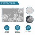 thumbnail image 6 of White Dandelion Placemats Set of 6, Spring Plants Flowers Vintage Gray Placemats for Dining Table, Place Mats for Kitchen Tabletop, Waterproof Wipeable Dining Table Mats Set, 6 of 9