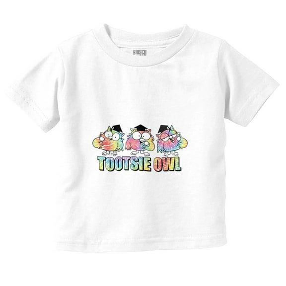 Tootsie Pop Mr Owl Mascot Tie Dye Toddler Boy Girl T Shirt Infant Toddler Brisco Brands 6M