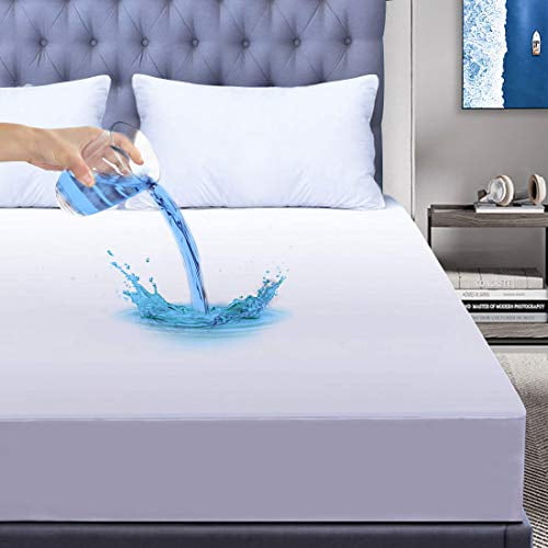 Deep Pocket Fitted Mattress Bed Sheet Cover Waterproof Protector Hypoallergenic 
