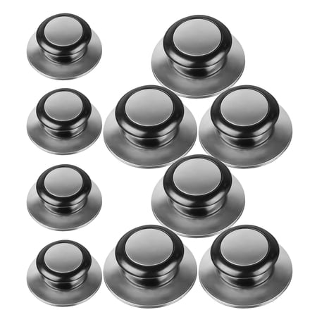 FOMIYES 12Pcs Stainless Steel Pot Lid Knob Universal Replacement Handle for Cookware High Temperature Resistant