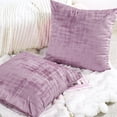 thumbnail image 3 of Home Soft Things Textured Velvet Pillow Covers (Set of 2), - Mauve Shadows - 26" x 26", 3 of 6