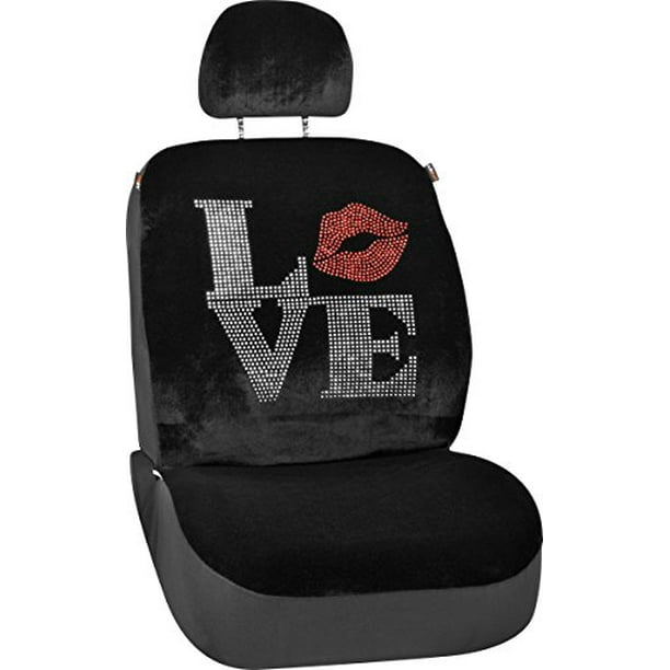 Bell Automotive 221563149 Black 'LOVE' HyperFit Seat Cover