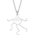 thumbnail image 1 of Kit para hacer collares de plata de ley 925 con base de cabujón de piedras preciosas irregulares y cadena de 46 cm., 1 of 9