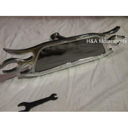 Billet Side Mirrors - Flame Aluminum Billet Rear View Mirror Chevy Ford Dodge Gmc Toyota Universal