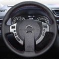 thumbnail image 2 of Hand-stitched Leather Steering Wheel Covers For Nissan Qashqai J10 X-trail Nv200 2008-2012 Car-styling, 2 of 5