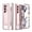 Rosegold, variant on TECH CIRCLE Galaxy Z Fold 6 Case,Ultra-Thin Luxury Perfect Clear Plating Hard PC Crystal Transparent Kickstand Cover Anti-Scratch Shockproof Protection Case for Samsung Z Fold 6 5G 2024, Rosegold