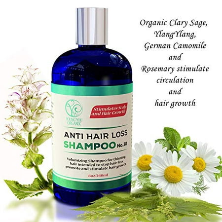 Anti Hair Loss Shampoo for Hair Regrowth, Thickening, Volumizing – Natural Hair Thinning & Balding Treatment for Men & (Best Herbal Shampoo For Hair Loss)