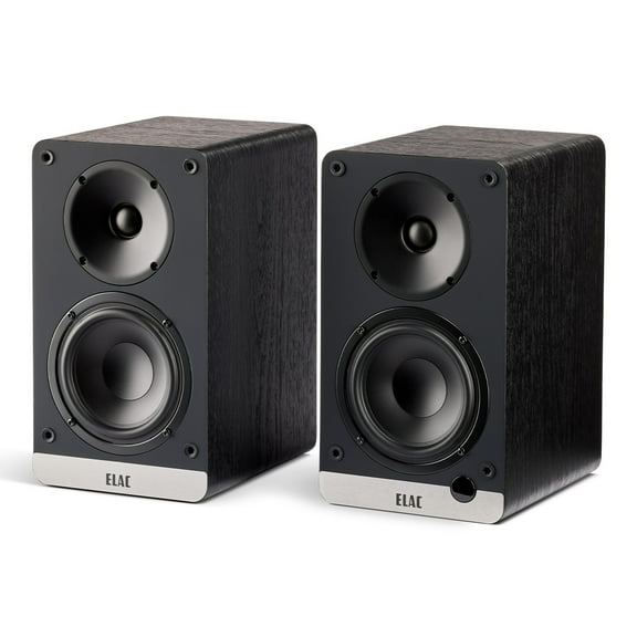 ELAC DCB41 4.5 Inch Powered Bookshelf Speaker - Pair (Black)