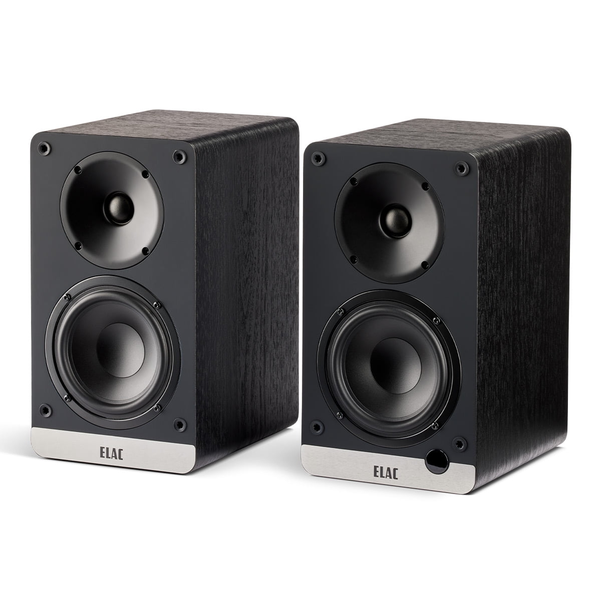 ELAC DCB41 4.5 Inch Powered Bookshelf Speaker - Pair (Black)