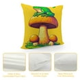 thumbnail image 4 of Leisuo The Frog &amp; Amphibian Hut Frog Standing on a Mushroom for a Better View Graphic Throw Pillow, 4 of 5