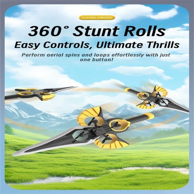 Flying Sword Rc Glider, Remote Flying Sword,2026 New 3-Speed Control Rc Controlled with Autopilot & Gyro Stabilizer,for Flying Sword Gifts Lovers (Black Copper)