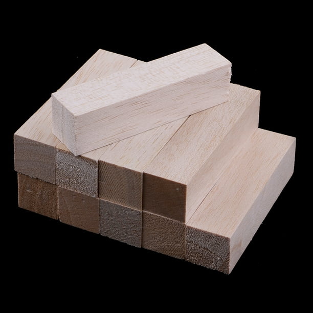 15x 50/120mm balsa bois blocs tiges bâtons modélisme architecte bricolage  artisanat 