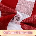 thumbnail image 4 of OMA Red and White Plaid Rug, 24" x 51" Christmas Front Porch Outdoor Rug, Handwoven Cotton Washable Rug for Layered Door Mats, Holiday Entryway and Home Décor, 4 of 12