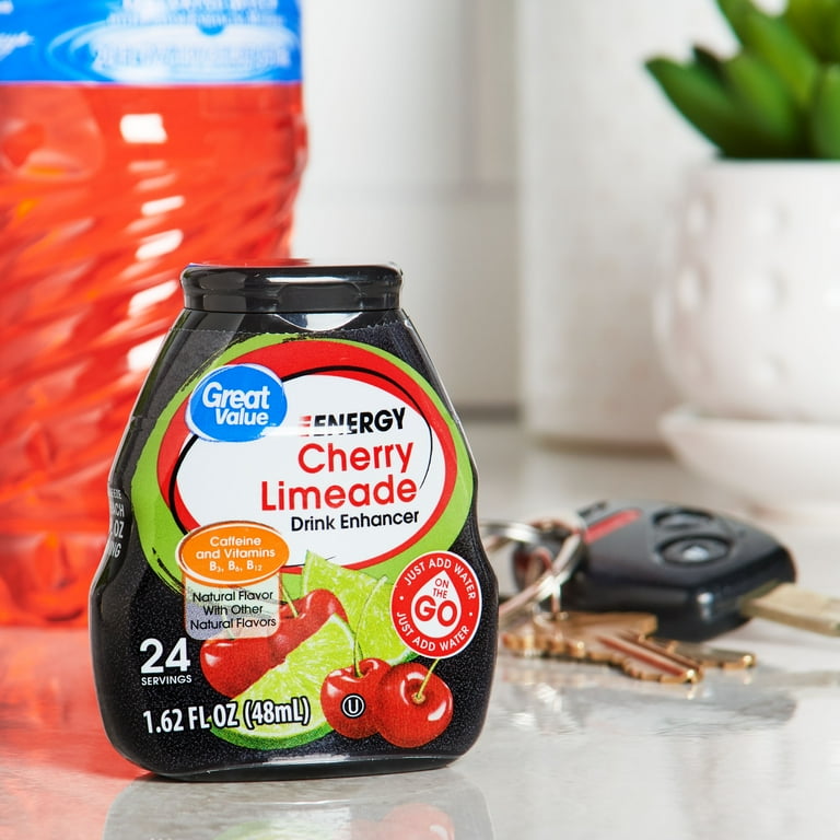 Great Value Energy Liquid Drink Enhancer, Cherry Limeade, 1.62 fl oz -  Walmart.com