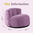 thumbnail image 6 of 『Home Decoration』Yalmila Ultra Soft Bean Bag Chair for Kids and Adults includes pocket,Zipper Comfy Chair(2.5ft, Lavender Purple)!Note SMALL sizes!, 6 of 11