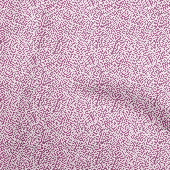 oneOone Viscose Jersey Pink Fabric Abstract Quilting Supplies Print Sewing Fabric By The Yard 60 Inch Wide