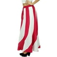 thumbnail image 2 of Bimba Long A-Line Maxi Spiral Summer Skirt Cotton With Back Elastic & Side Zip, 2 of 5