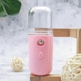 thumbnail image 1 of 30ml Portable Mini Facial Steamer - Rechargeable Cool Mist Humidifier with Visual Water Tank, Nano Atomization, BPA-Free, Unscented, Handy Skin Care Machine for Hydrating and Moisturizing Skin, 1 of 5