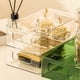 thumbnail image 4 of Organizador de Maquillaje A Rayas Pet, Caja de Almacenamiento de Maquillaje Transparente de Fácil Limpieza para Cuidado de la Piel, Accesorios de Joyería, 4 of 7