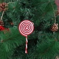 thumbnail image 4 of Fiudx Colgante de Piruleta Navideña con Diseño de Caramelo Rojo y Blanco, Ideal para Decorar El Árbol y La Corona de Navidad, Ideal para Fiestas y Uso Doméstico, Ideal Como Regalo, Tamaño 15,7 X 7,2, 4 of 5