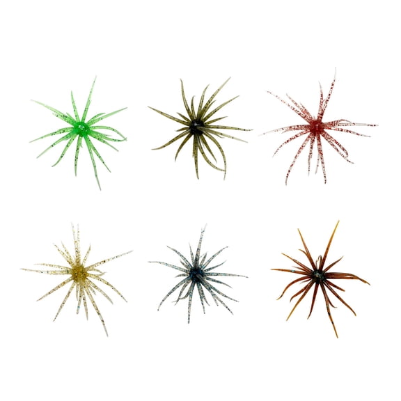 6Pieces High Elasticity Floating Sea Urchins Lures Baits Perfect For Black Pit Fishing And Natural Baits Simulation