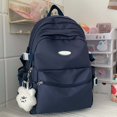 thumbnail image 2 of Gyujnb School Backpack, Student Backpack Adult Camping Travel Backpack Large Capacity Solid Color Casual Double Shoulder Bag, Backpack for School, 2 of 5