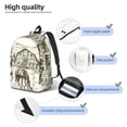 thumbnail image 4 of Naloa Horses Grazing On Meadow Canvas Backpack for Men Women Rucksack Casual Travel Daypack College Tote Satchel Bookbag for Teens-Medium, 4 of 7