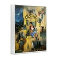 thumbnail image 4 of Stupell Industries Window Scene with Cats Town & City Painting White Framed Art Print Wall Art, 11 x 14, 4 of 10