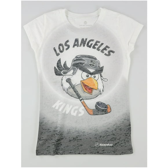 Level Wear Filles Los Angeles Kings T-Shirt Graphique, Blanc, M