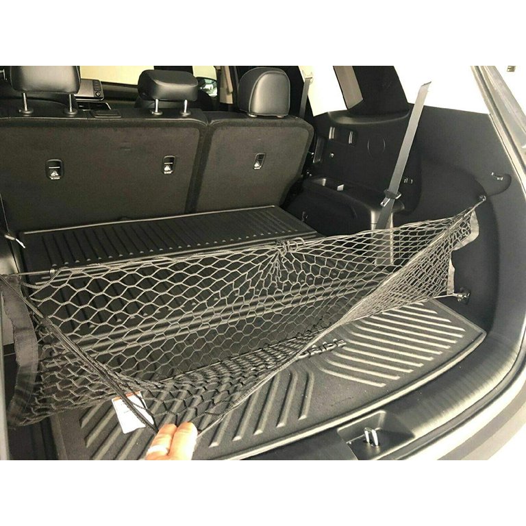Envelope Style Trunk Cargo Net Organizer For Kia Telluride 2020-2024 – Black Mesh Storage