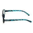 thumbnail image 3 of Women Rectangular Rhinestones Reading Glasses - Female Fashion Leopard Clear Lens Readers Demi Tortoise, 3 of 5