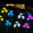 thumbnail image 4 of Solar Garden Lights Outdoor, Solar Powered LED 3 Hydrangea, 4 of 5