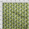thumbnail image 3 of oneOoneCottonCambricLimeGreenFabricTropicalLeafWithAnimalDressMaterialFabricPrintFabricByTheYard42InchWide, 3 of 4