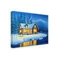 thumbnail image 2 of Trademark Fine Art 'Starlight Cabin' Canvas Art by Heather Burns, 2 of 3